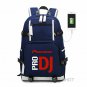 Men Backpack DJ PRO Shoulder Travel School Bag USB Charging Laptop Rucksack