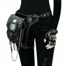 Women Leather Shoulder Bag Steampunk Gothic Cosplay Messenger Handbag Vintage