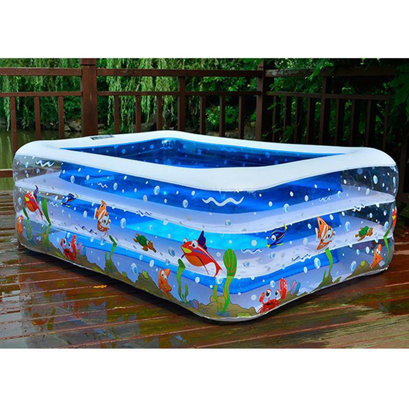 Inflatable Swimming Pool Family Kids Baby Large Water Play Center Outdoor Fun
