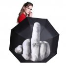 Umbrella Rain Middle Finger Folding Creative Windproof Up Foldable Gift Fun