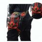 Steampunk Shoulder Bag Men Women Gothic PU Leather Travel Retro Style Wallet