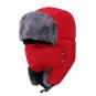 Men Winter Hat Trooper Ski Bomber Aviator Mask Faux Fur Ear Flap Cap Warm