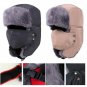 Men Winter Hat Trooper Ski Bomber Aviator Mask Faux Fur Ear Flap Cap Warm