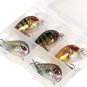 Topwater Fishing Lures Wobbler Mini Artificial Bait Crankbait 5pcs/Lot 1.5g