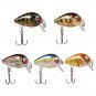 Topwater Fishing Lures Wobbler Mini Artificial Bait Crankbait 5pcs/Lot 1.5g