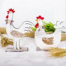 Home Ornaments Wooden Decorations Cock Easter Spring Toy Craft Children Gifts