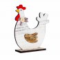 Home Ornaments Wooden Decorations Cock Easter Spring Toy Craft Children Gifts