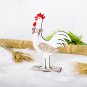Home Ornaments Wooden Decorations Cock Easter Spring Toy Craft Children Gifts