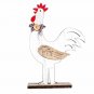 Home Ornaments Wooden Decorations Cock Easter Spring Toy Craft Children Gifts
