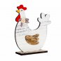 Home Ornaments Wooden Decorations Cock Easter Spring Toy Craft Children Gifts