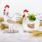 Home Ornaments Wooden Decorations Cock Easter Spring Toy Craft Children Gifts