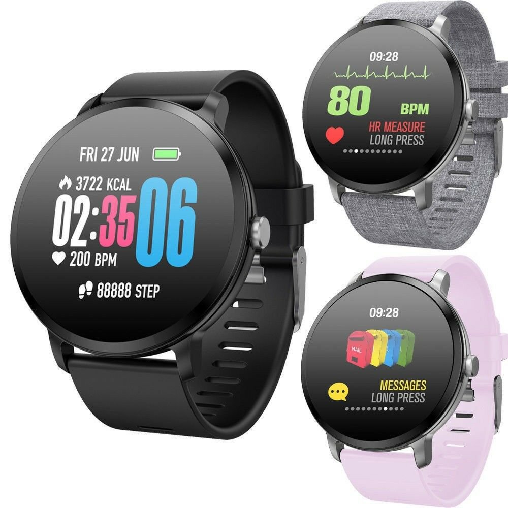 Smartwatch Bluetooth Men Women Gear Android IOS Sport Heart Rate Monitoring