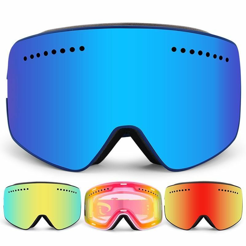Snowboard Ski Winter Sport Goggles Men Women Anti Fog UV400 Dual Lens Glasses