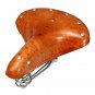 Bicycle Saddle Seat Genuine Leather Brown Vintage Comfortable Bike Cushions