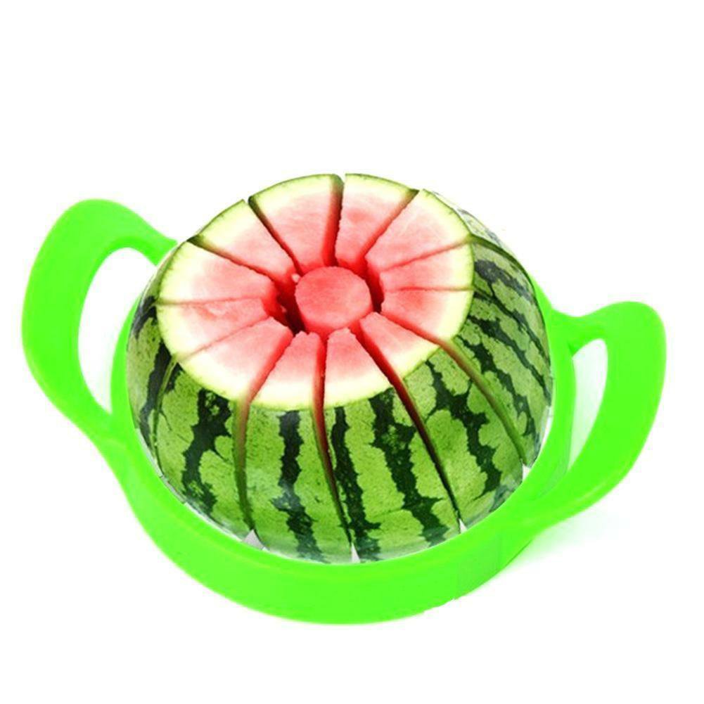 Kitchen Fruit Slicer Watermelon Cutter Stainless Steel Corer Melon Tool Server
