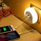 Night Light LED Sensor Wall Charger Adapter Usb 2 Port Perception Travel Lamp