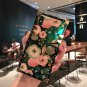Phone Cover Case Transparent For iPhone 6s 7 8 Plus Xr X Xs Max Glass Flowers