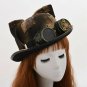 Steampunk Hat Women Retro Lolita Cat Ear Patch Gear Glasses Mask Headwear