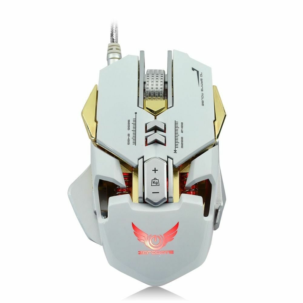 Gaming PC Mouse Programmable 7 Buttons 3200 DPI USB Wired Competitive Mechanical
