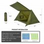 Tent Ultralight Shelter For Survivalists Camping Hunting Hiking 68D Polyester