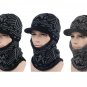 Winter Hat Scarf Mask Men Women Knitted Ski Bomber Cap Beanie Ear Flap Ushanka