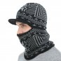 Winter Hat Scarf Mask Men Women Knitted Ski Bomber Cap Beanie Ear Flap Ushanka