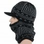 Winter Hat Scarf Mask Men Women Knitted Ski Bomber Cap Beanie Ear Flap Ushanka