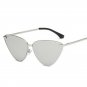 Sunglasses Women Cat Eye Retro Fashion Metal Frame Tinted Lens Uv400 Oversized