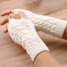 Women Fingerless Gloves Winter Arm Warmer Knitted Long Mitten Thermal Fashion