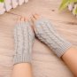 Women Fingerless Gloves Winter Arm Warmer Knitted Long Mitten Thermal Fashion