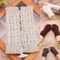 Women Fingerless Gloves Winter Arm Warmer Knitted Long Mitten Thermal Fashion