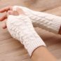 Women Fingerless Gloves Winter Arm Warmer Knitted Long Mitten Thermal Fashion