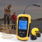 Fish Finder LCD Sonar Sensor Portable Fishing 100m Alarm Transducer Wireless