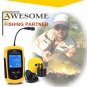 Fish Finder LCD Sonar Sensor Portable Fishing 100m Alarm Transducer Wireless