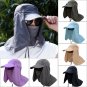 Fishing Protection Neck Face Cover UV Hat Cap Sun Hiking Mask Outdoor Camping
