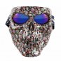 Motorcycle Glasses Mask Goggles Motocross Vintage Skull Detachable Modular Mouth