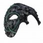 Half Face Mask LED Light Steampunk Cosplay Party Skull Carnival Scary Costume