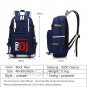 Men Backpack Shoulder Travel School Bag USB Charging Laptop Rucksack