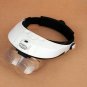 Dental Magnifier Glass 5 Lens Dentist Loupes Reading Surgical Head Led Medical