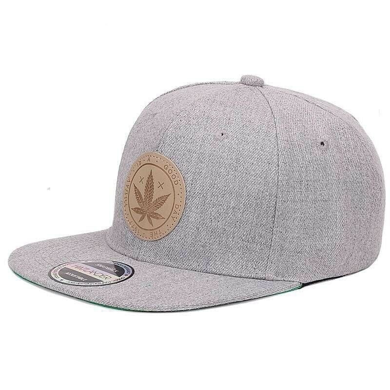 Men Snapback Hat Summer Baseball Cap Cotton Flat Brim Cannabis Rastaman Marley