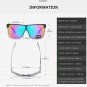 Men Sunglasses Oversized One Flat Mirror Lens UV400 Sport Glasses Like No Other
