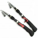 Mini Telescopic Fishing Rod Portable Travel Carbon Spinning Casting Fly 1.65m
