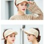 Ponytail Hat Women Winter Empty Top Beanie Rabbit Fur Knitted Girls Warm Cap