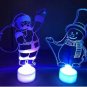 LED Home Decoration Glow Christmas Table Party Xmas Tree Santa Claus Snowman