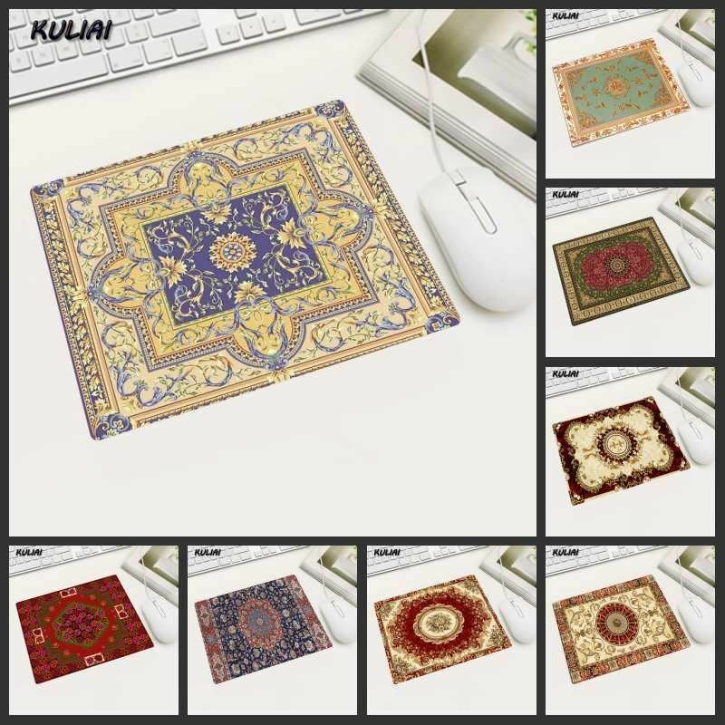 Mouse Pad Retro Style Rug Persian Carpet Gaming PC Laptop Mice Mat Small Size