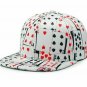 Men Snapback Baseball Cap Printed Poker Hip Hop  Curved Visor Summer Hat