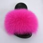 Natural Fox Fur Slippers Women Indoor Summer Shoes Genuine Sliders Ladies Girls