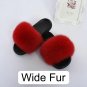 Natural Fox Fur Slippers Women Indoor Summer Shoes Genuine Sliders Ladies Girls