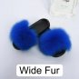 Natural Fox Fur Slippers Women Indoor Summer Shoes Genuine Sliders Ladies Girls