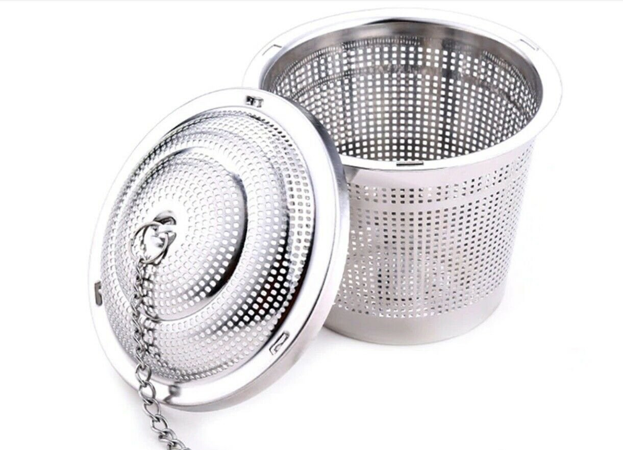 Mesh Tea Infuser Strainer Stainless Steel Reusable Loose Teapot Leaf Filter
